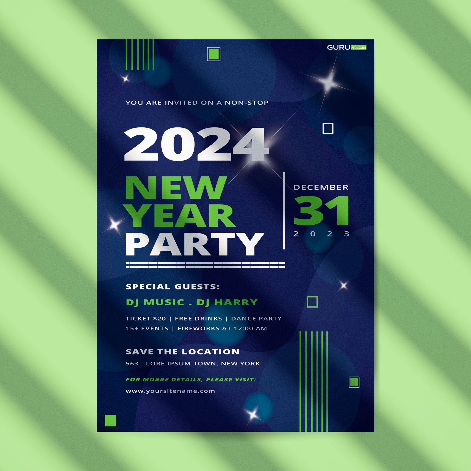 Party Invitation Flyer Templates Guru Printables
