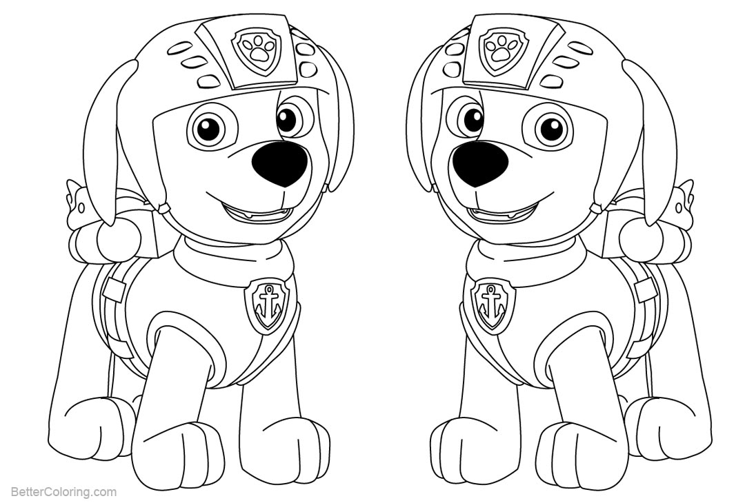 PAW Patrol Coloring Pages Zuma Free Printable Coloring Pages