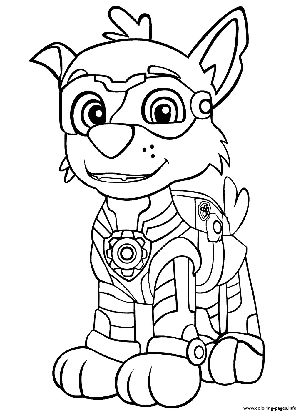 free printable paw patrol mighty pups coloring pages