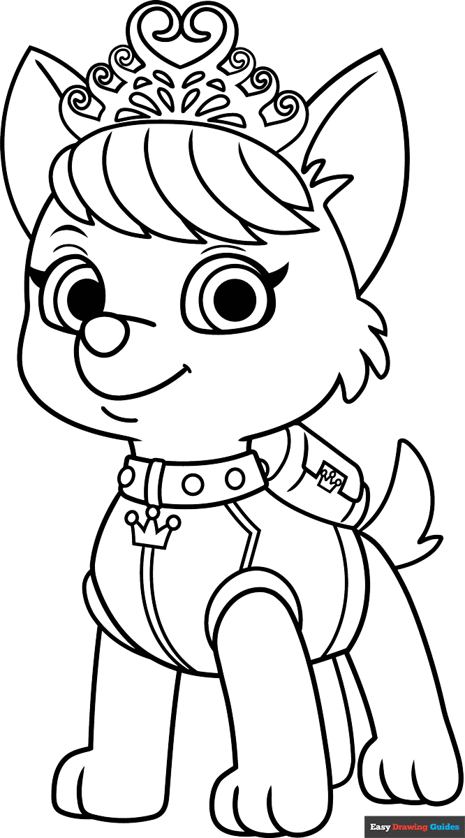 free printable paw patrol coloring page