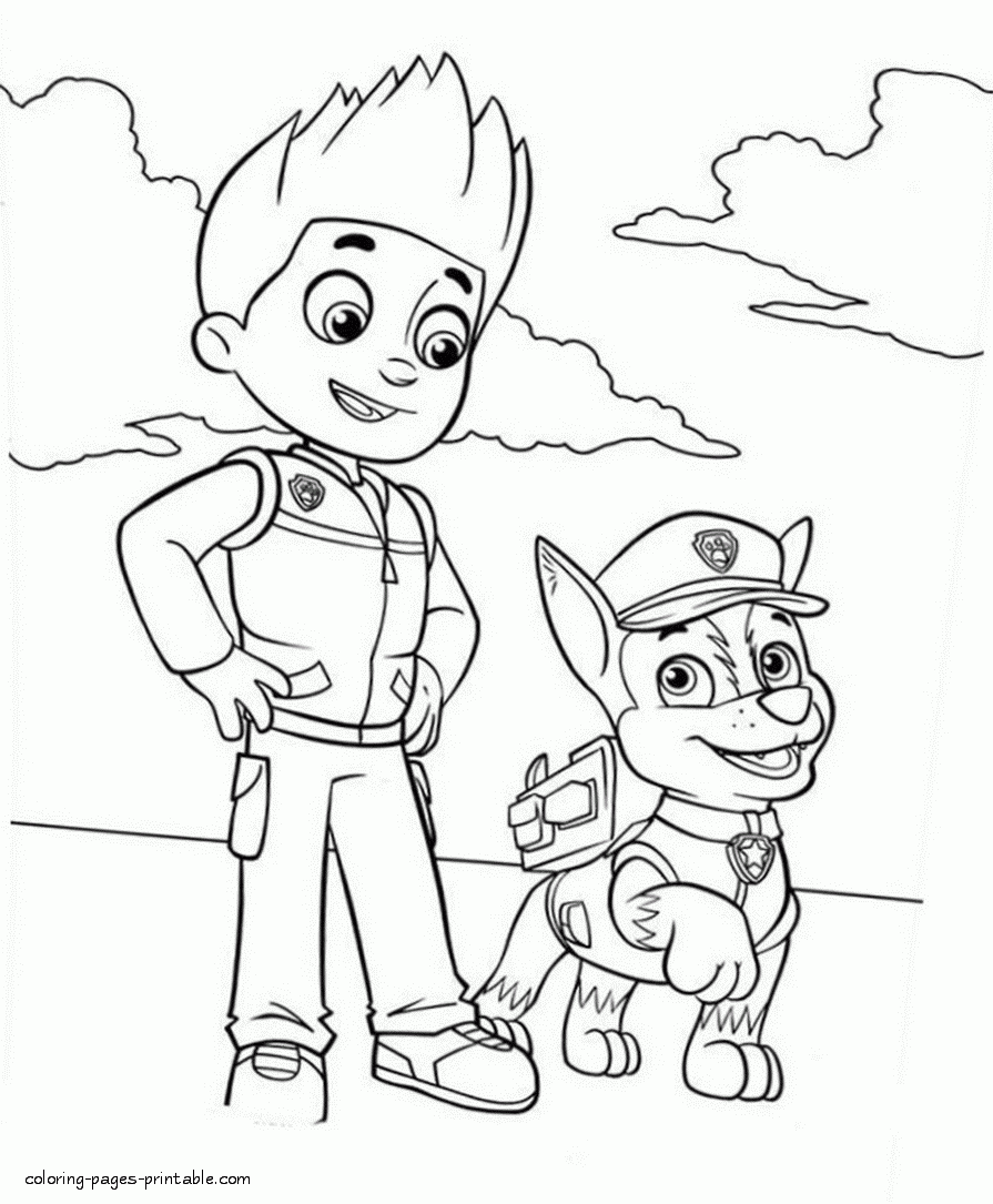Paw Patrol Ryder Coloring Pages Coloring Home