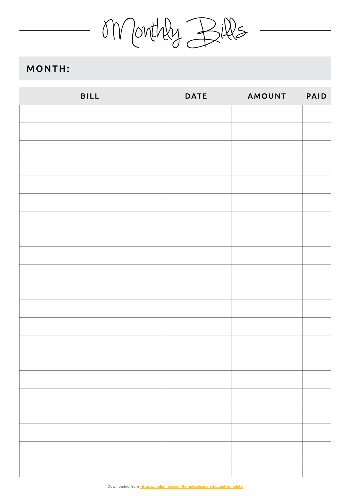 pdf beginner printable budget worksheet