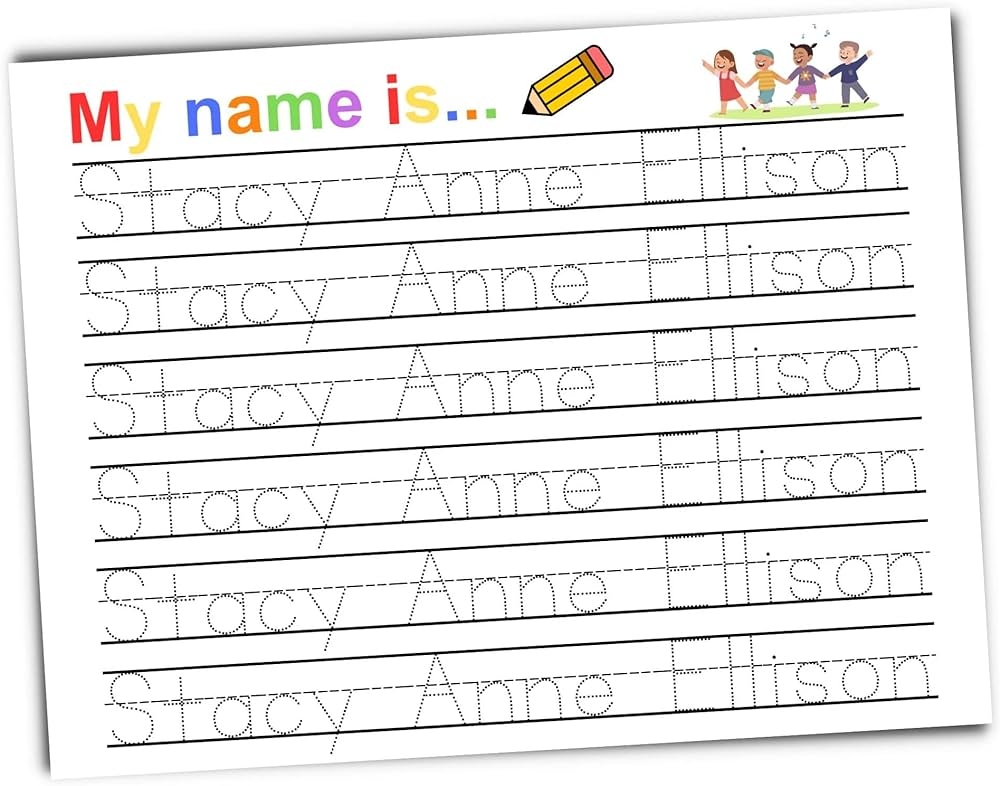 Personalized Name Tracing Worksheets Handwriting Practice Worksheets 