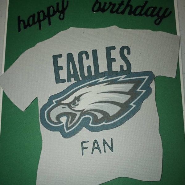 Philadelphia Eagles Birthday Card Etsy