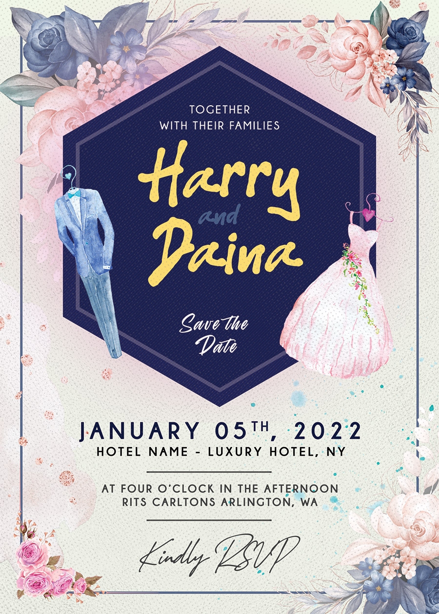 free photoshop invitation template
