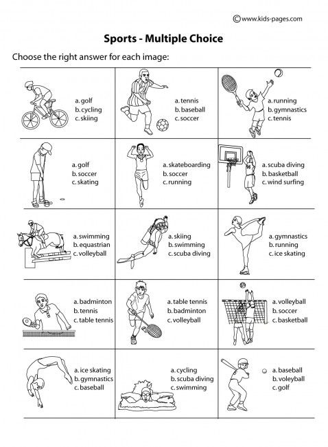 Physical Education Printable Worksheets Pdf Printable Worksheets