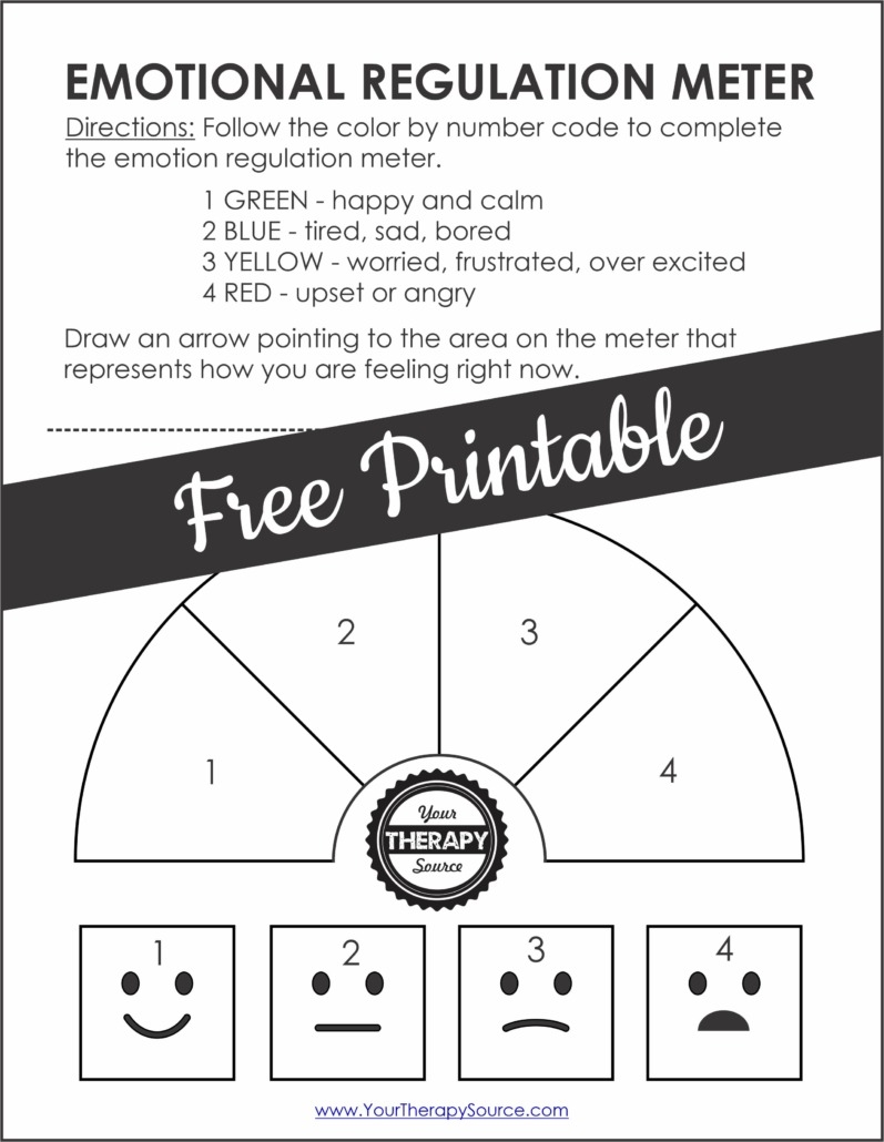 mood regulation worksheets