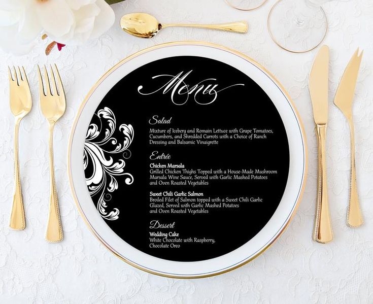 printable round menu cards