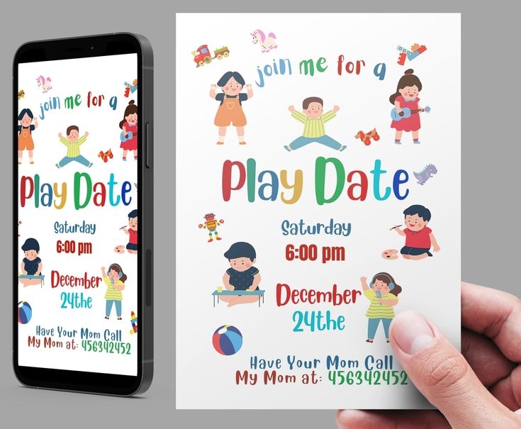 free playdate invitation template