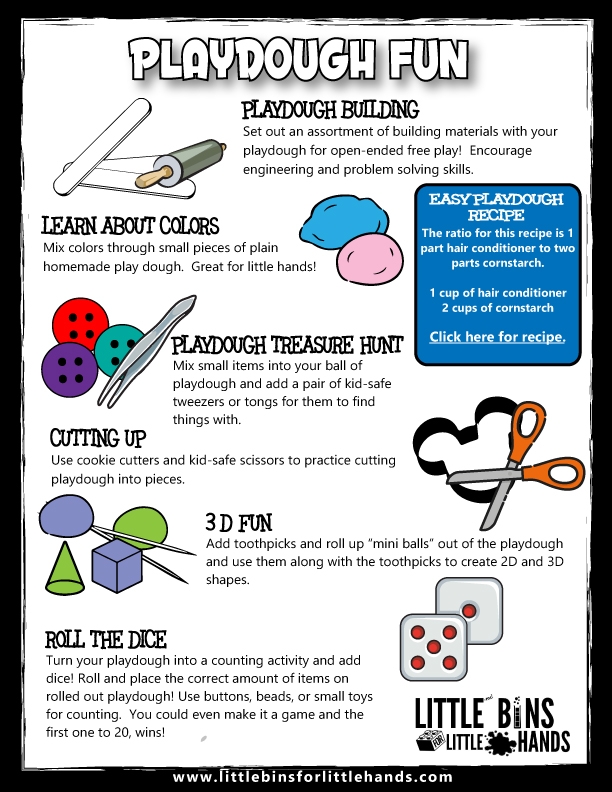 Playdough Recipe Printable