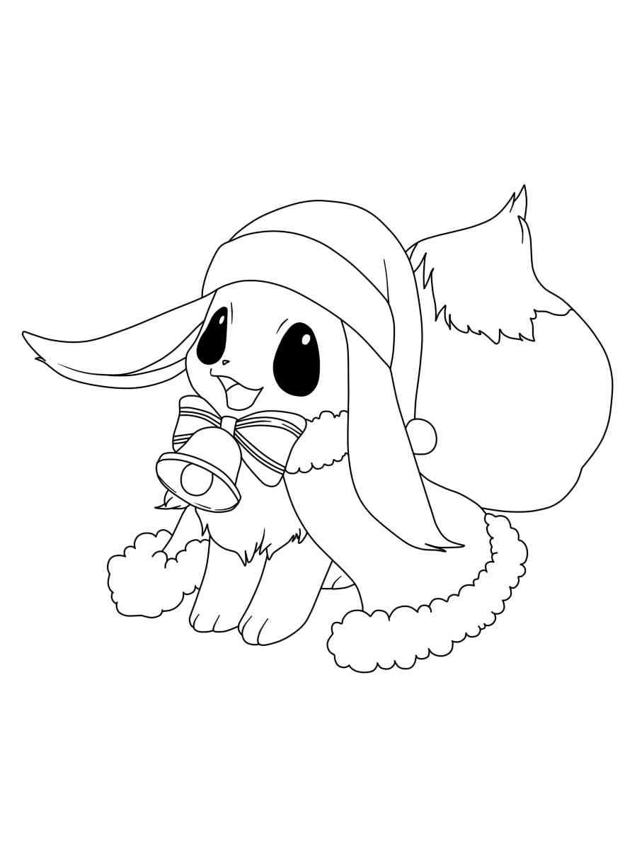 Pokemon Christmas Coloring Page Free Printable