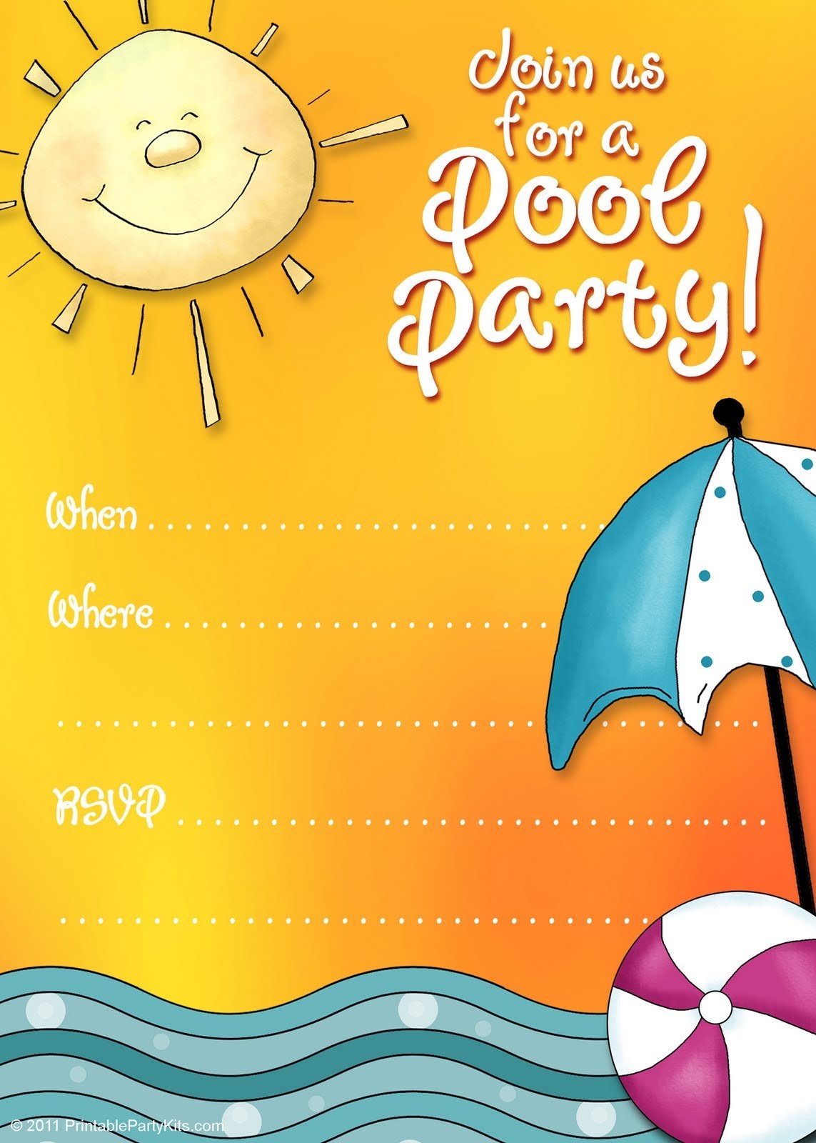 free printable birthday party invitations templates