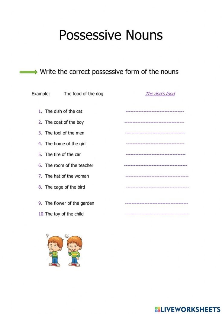 Possessive Nouns 39 S Worksheet Possessive Nouns Nouns Possessives