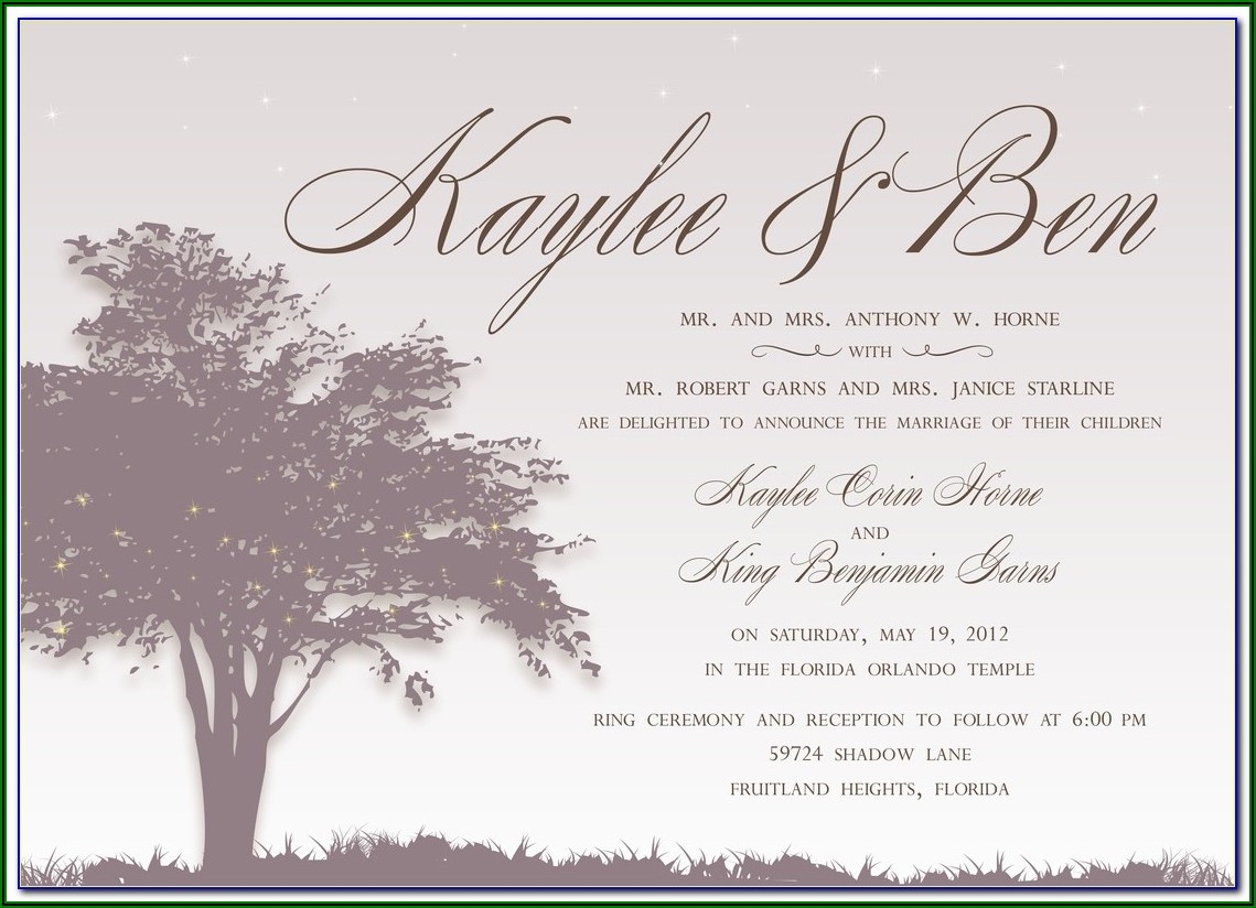 Post Wedding Reception Invitation Templates Free Template 2 Resume 