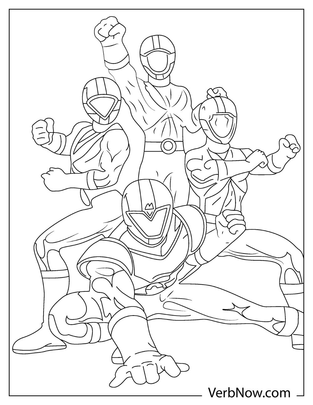 Power Ranger Coloring Page