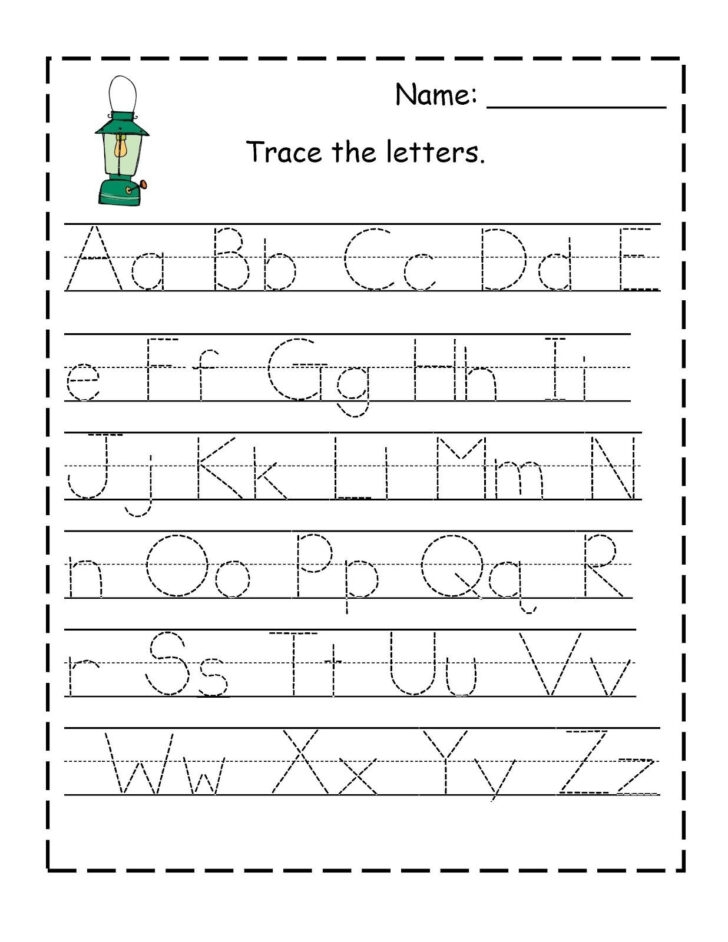 pre k alphabet worksheets