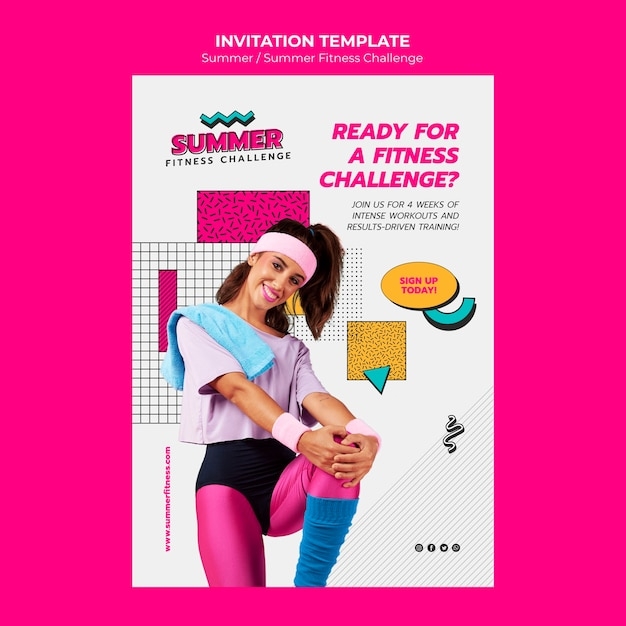 fitness invitation template