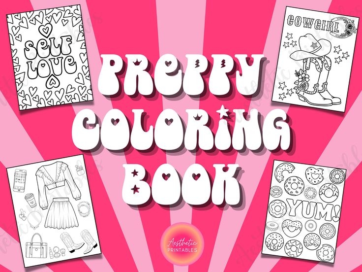 Preppy Color Pages