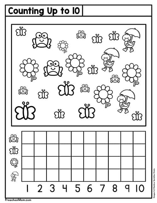 counting preschool worksheets