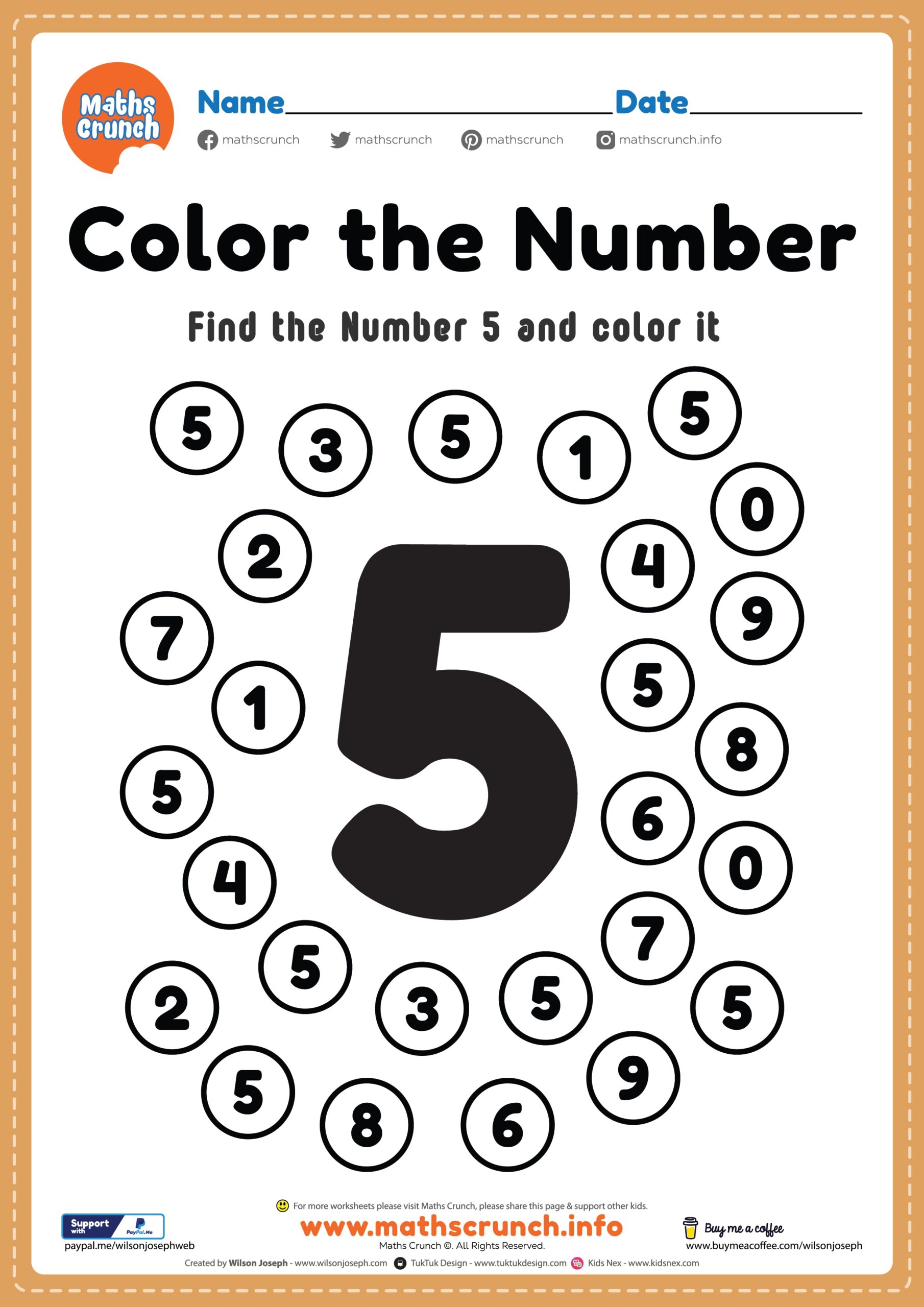 math by numbers color worksheet