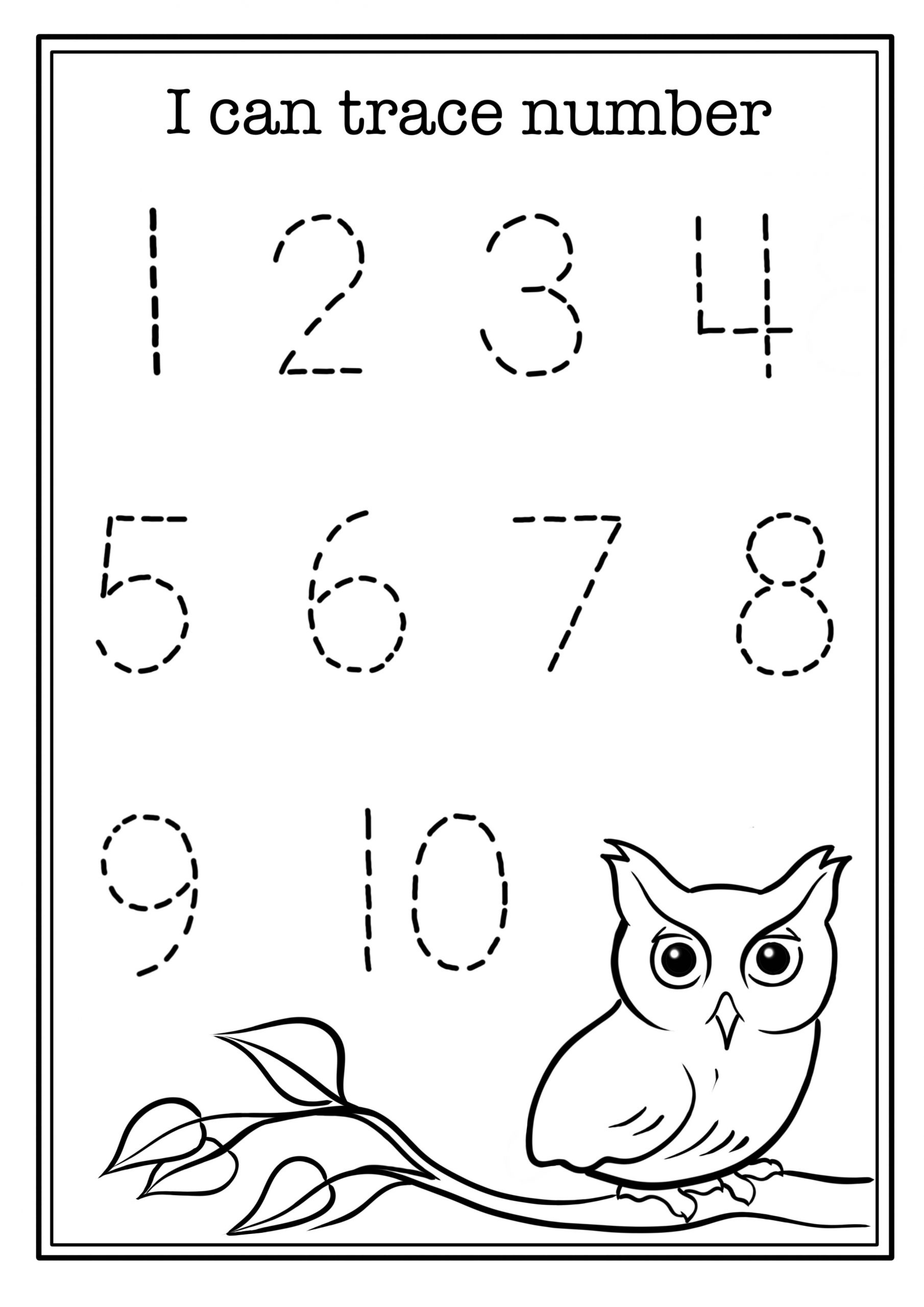 preschool number worksheets 1-10 pdf