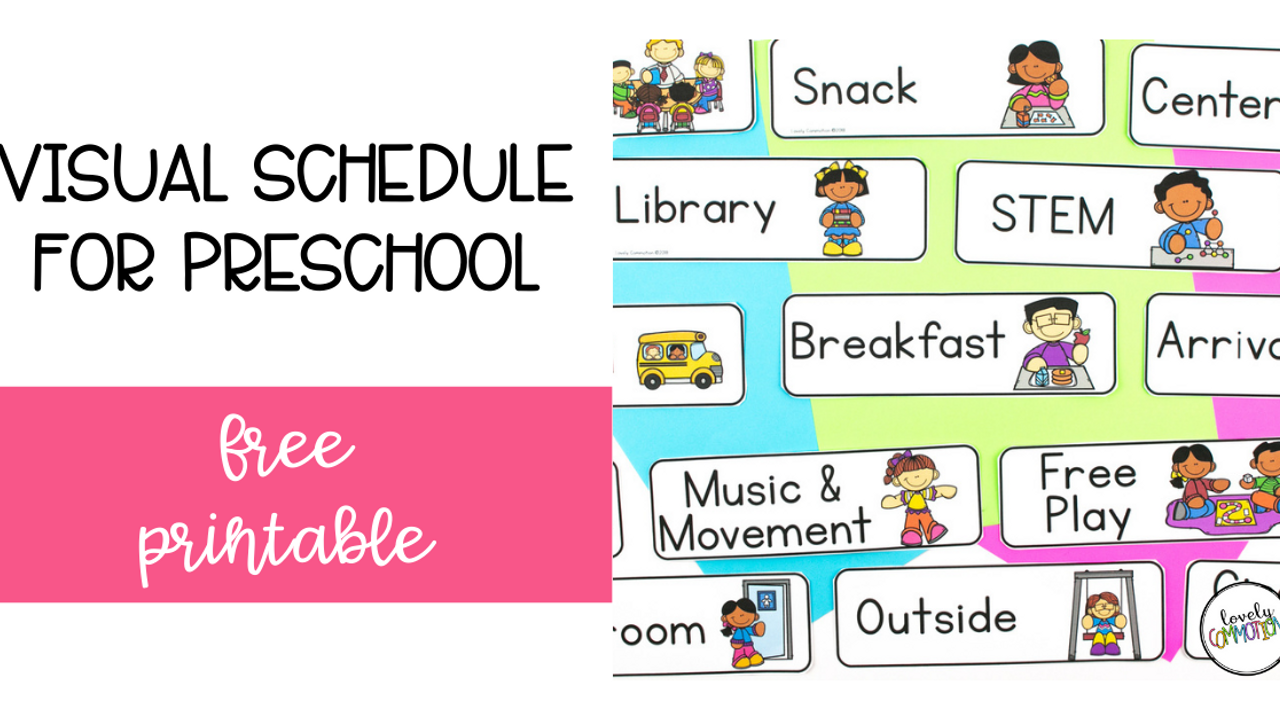 Preschool Visual Schedule Free Printable Free Printable Templates
