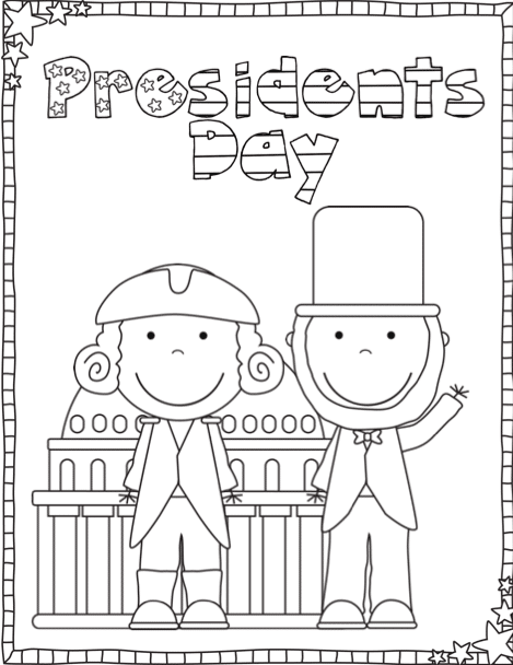 free printable presidents day coloring pages