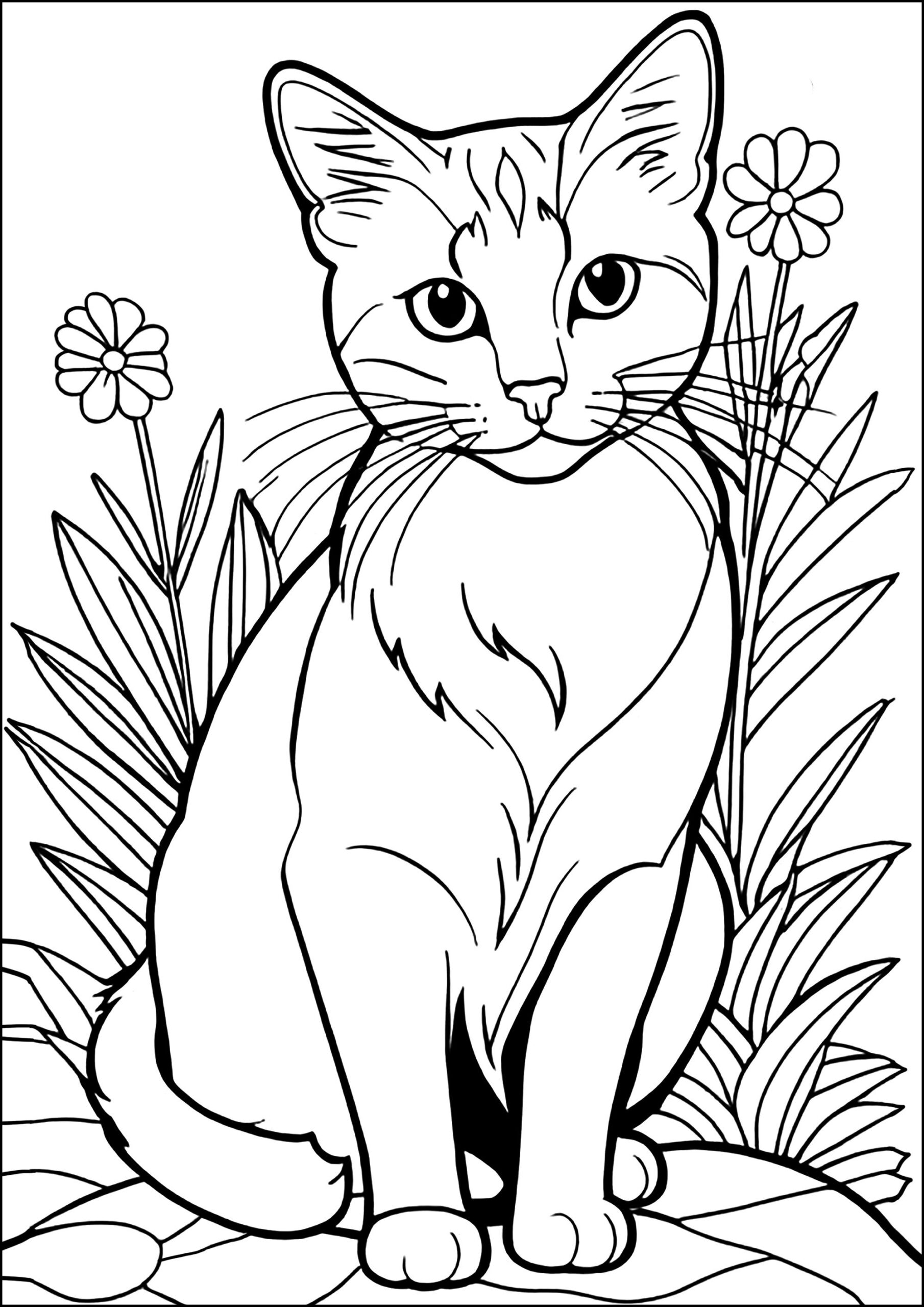 free printable coloring pages cats