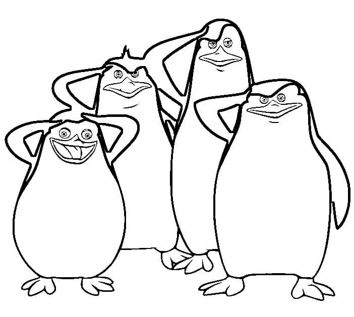 Print Penguins Of Madagascar Coloring Page Free Printable Coloring 