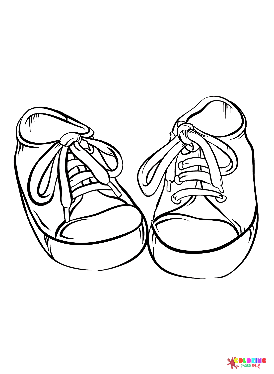 Print Sneaker Coloring Page Free Printable Coloring Pages