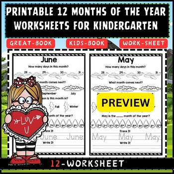 month of the year worksheets