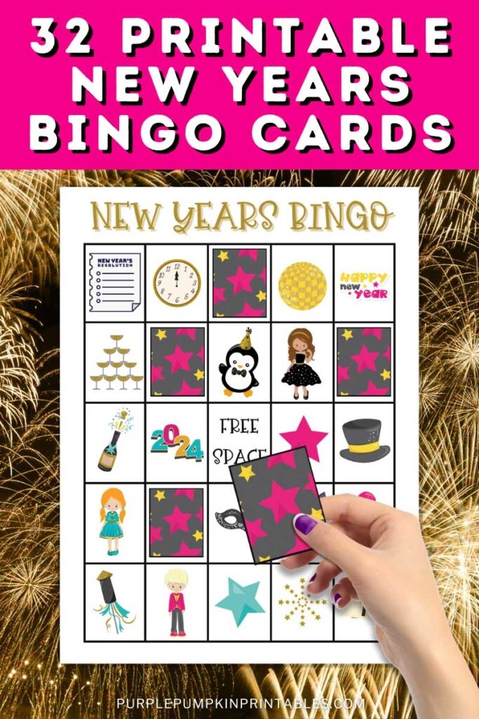 Printable 32 New Years Bingo Cards For New Year 39 s Eve