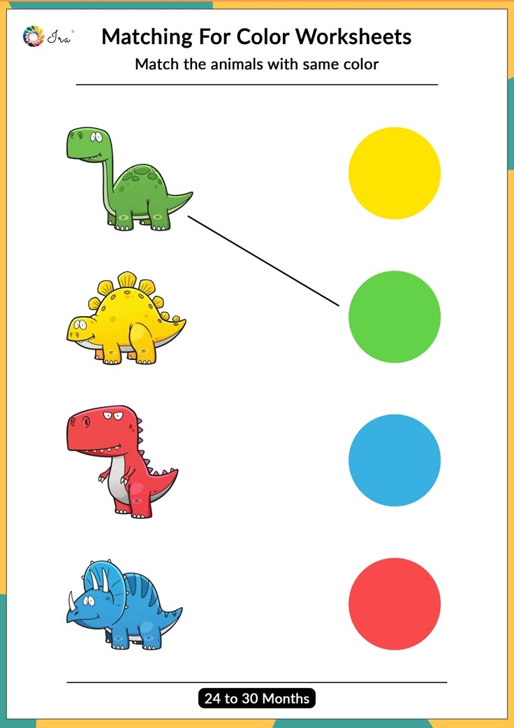 color activities for toddlers free printable