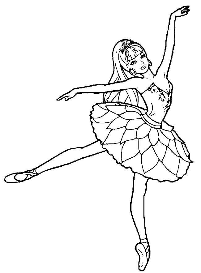 Coloring Page Ballerina