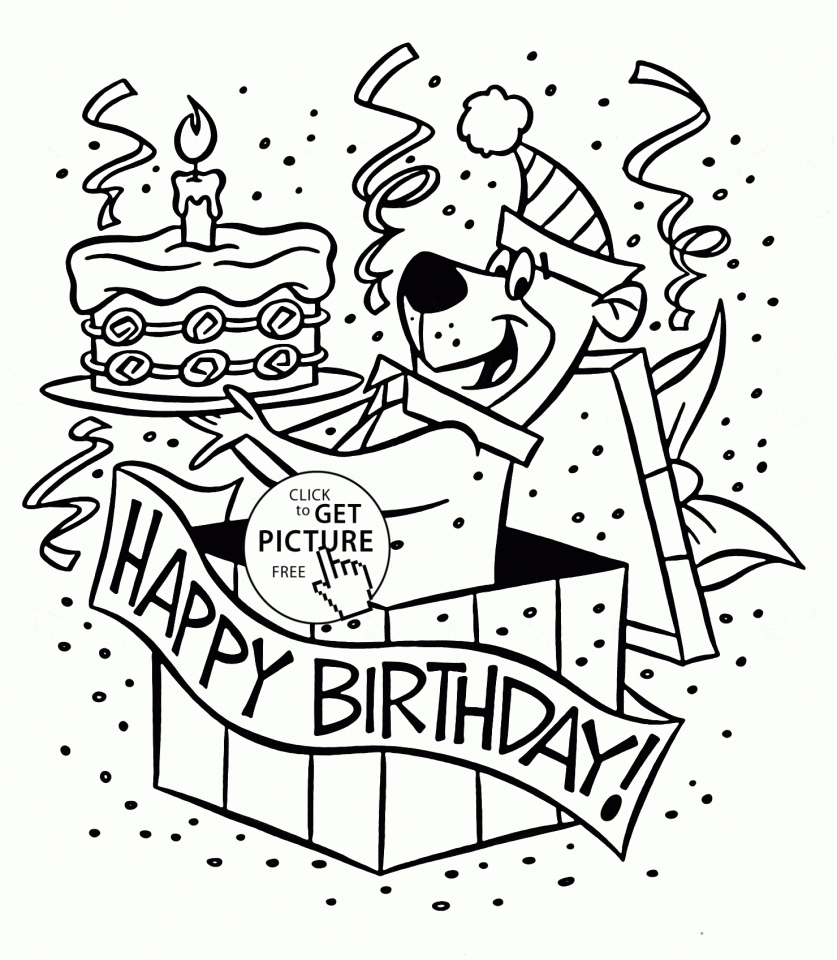 Printable Birthday Coloring Pages