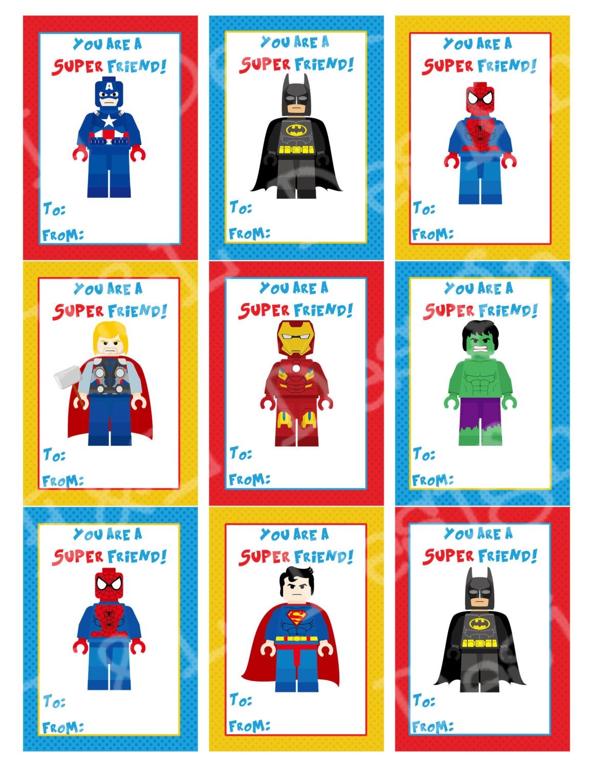 printable valentines cards boys