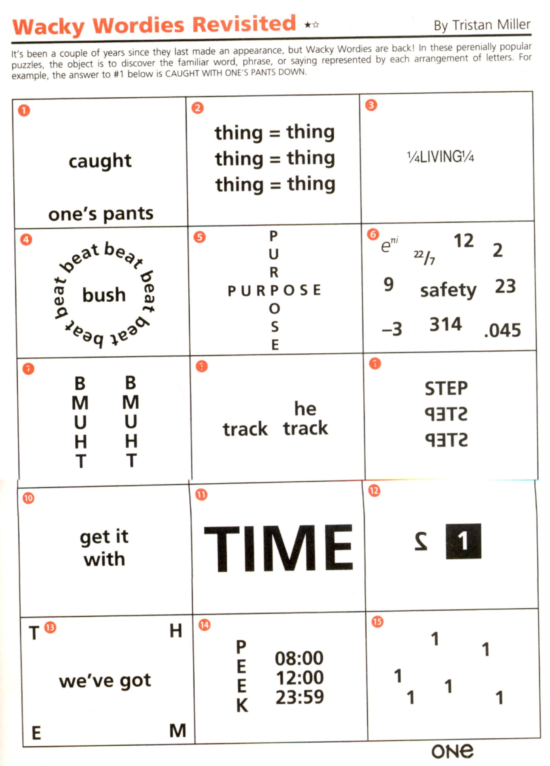mind teaser worksheets