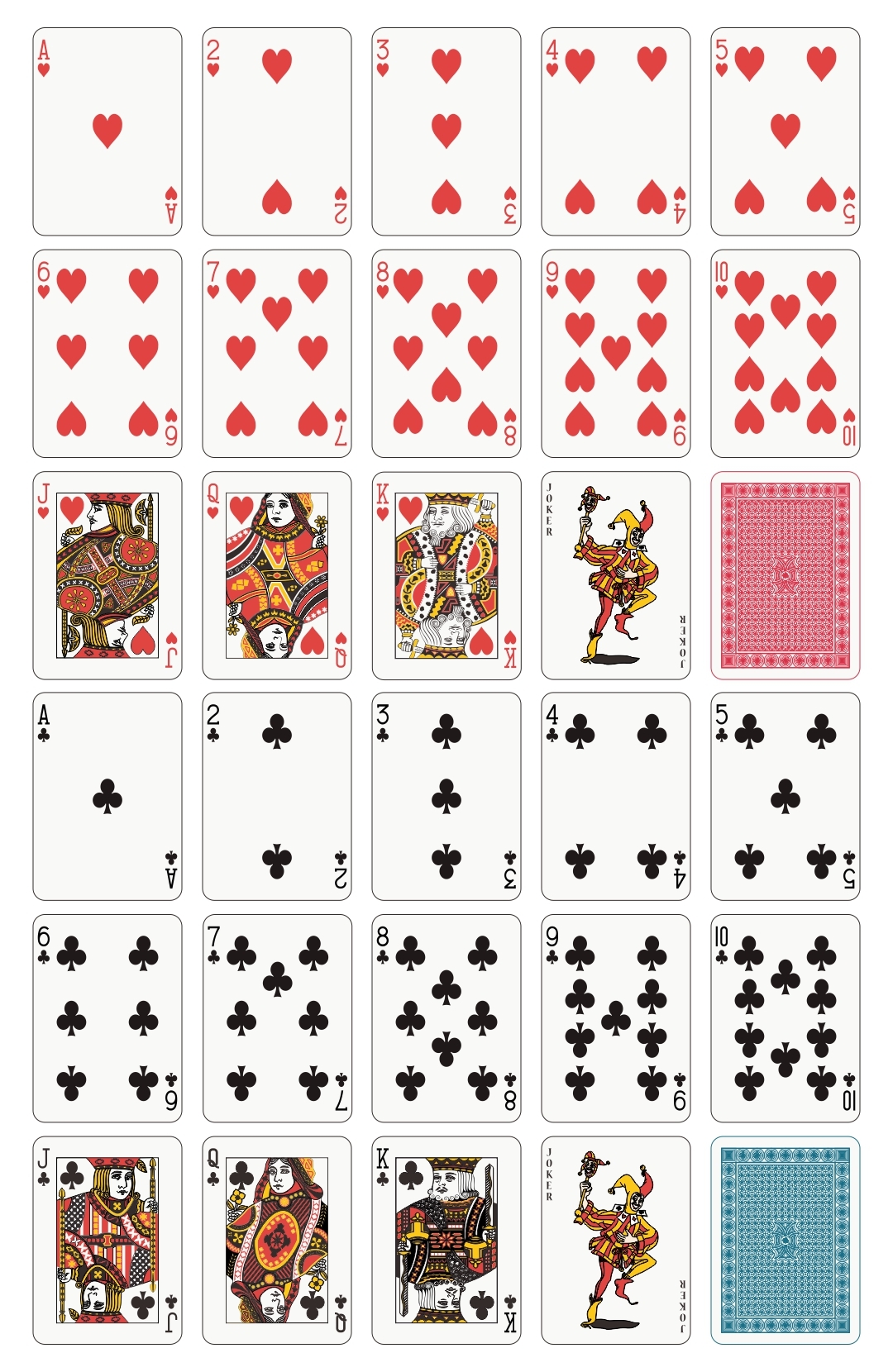 printable playing card games