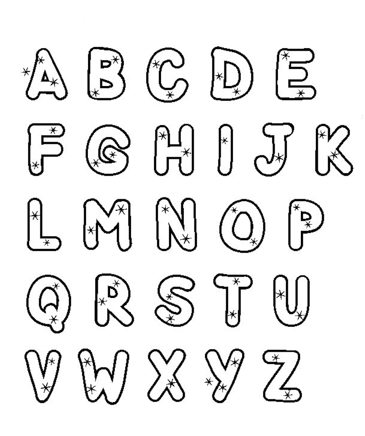 Printable Color Alphabet Letters Printable Calendars AT A GLANCE