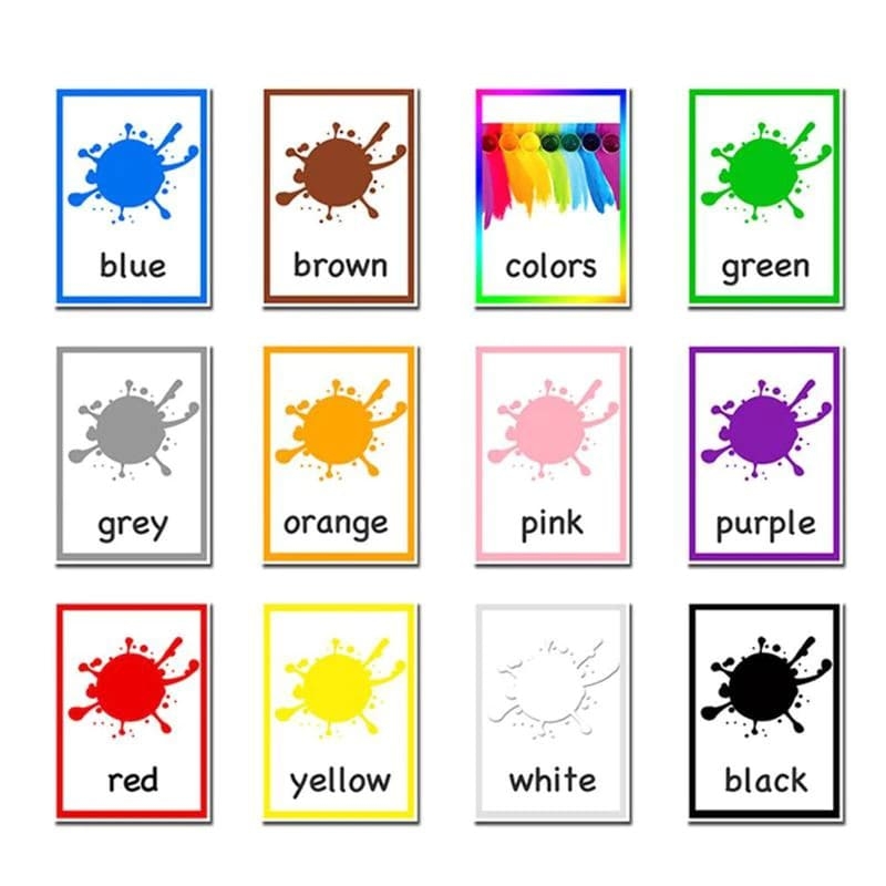 Printable Color Flash Cards English Free Download And Print For You 