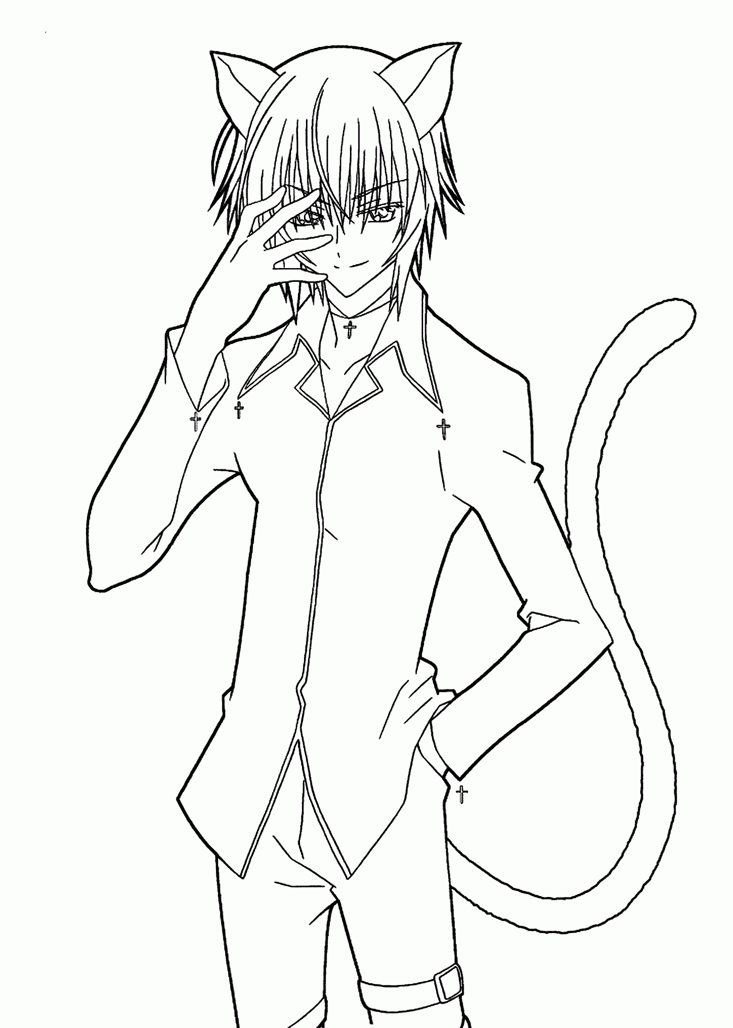 free printable anime coloring pages