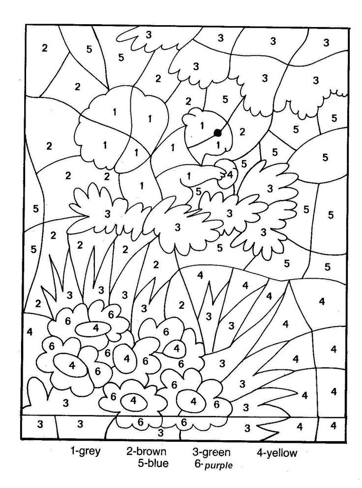 Printable Coloring Pages Color By Number Coloring Home