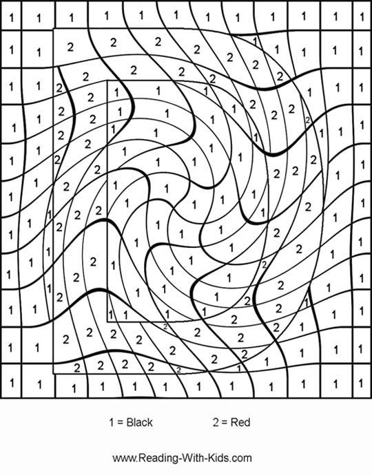 Printable Coloring Pages Color By Number Coloring Home