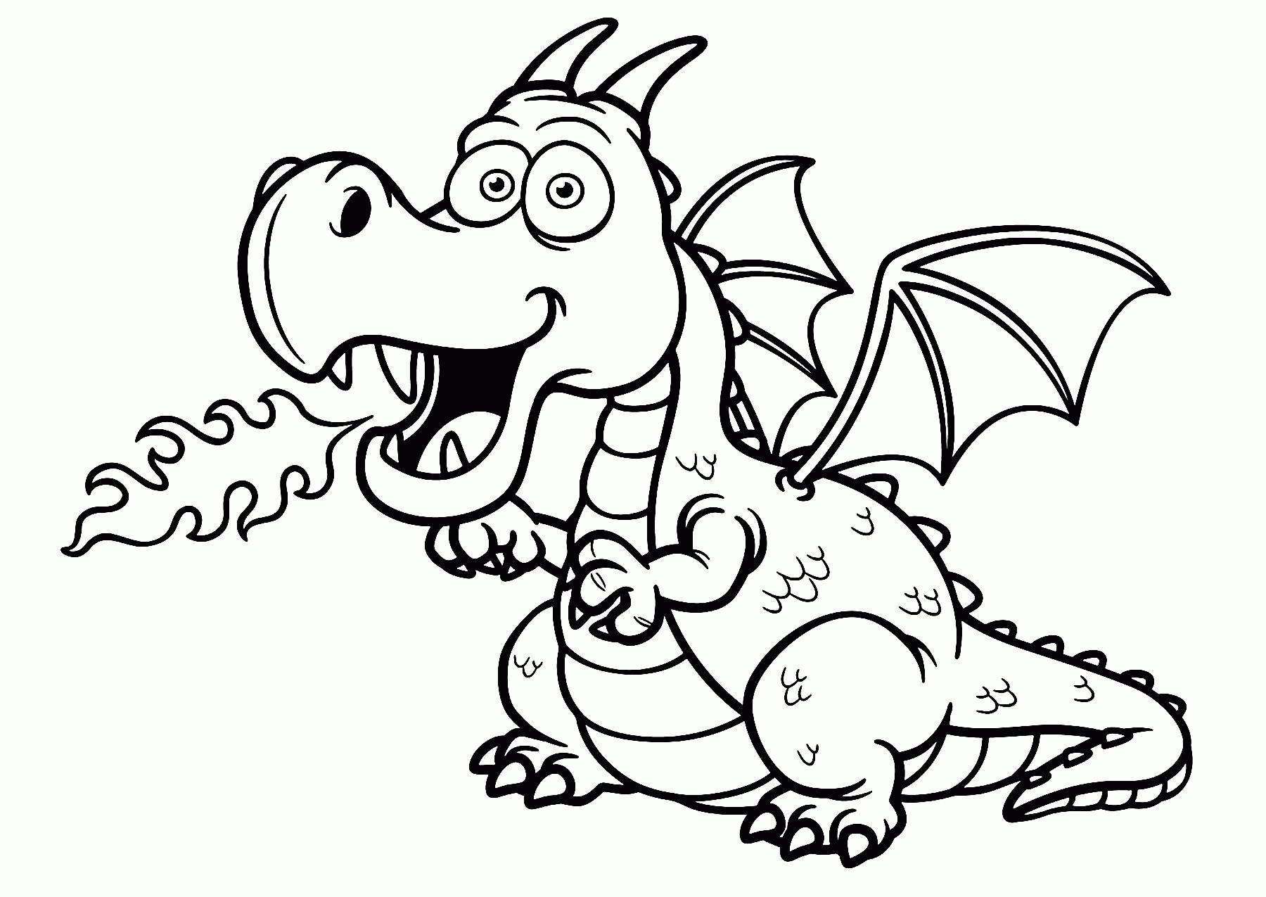 Printable Coloring Pages Of Dragons