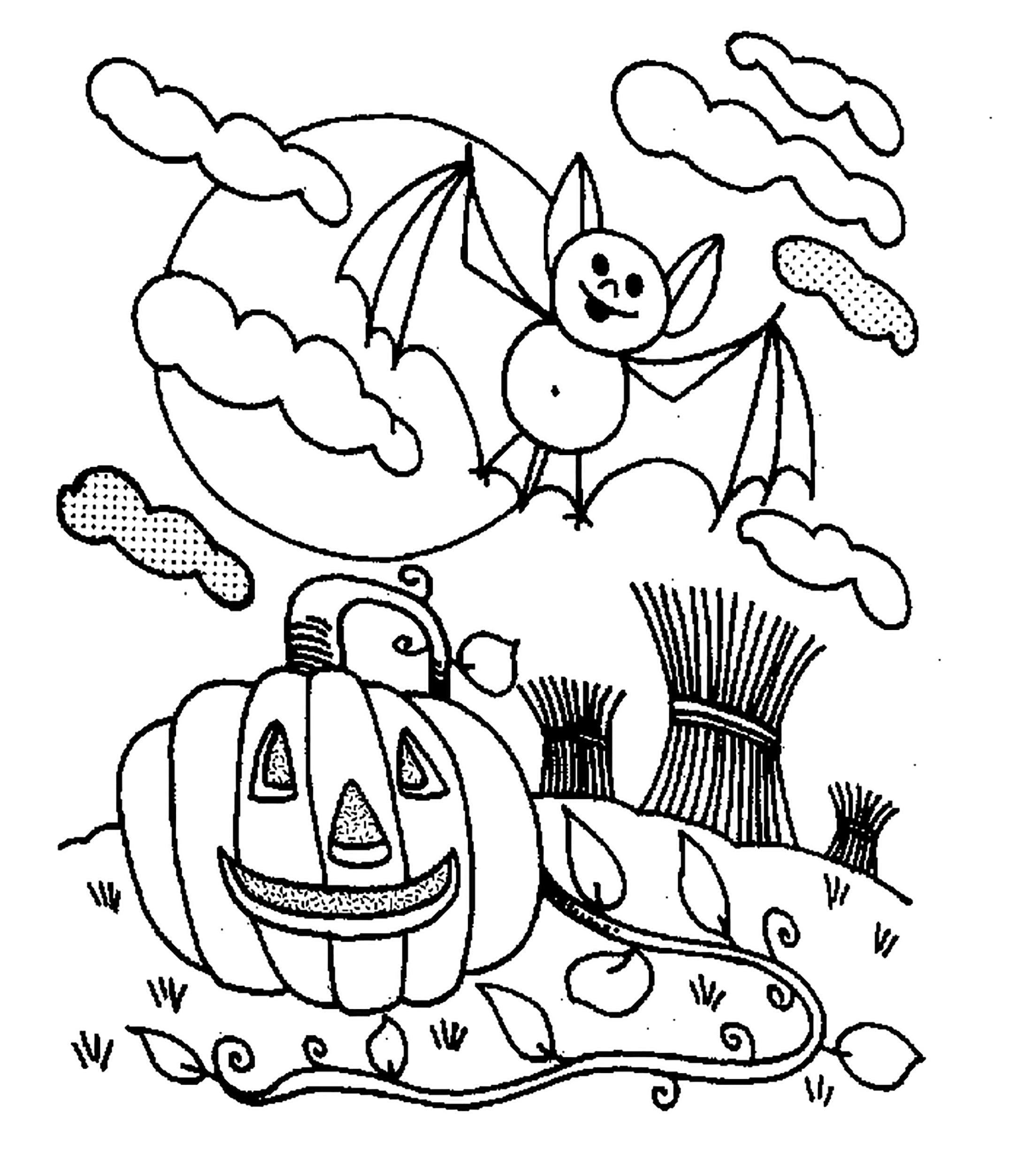 halloween coloring pictures for kids printable