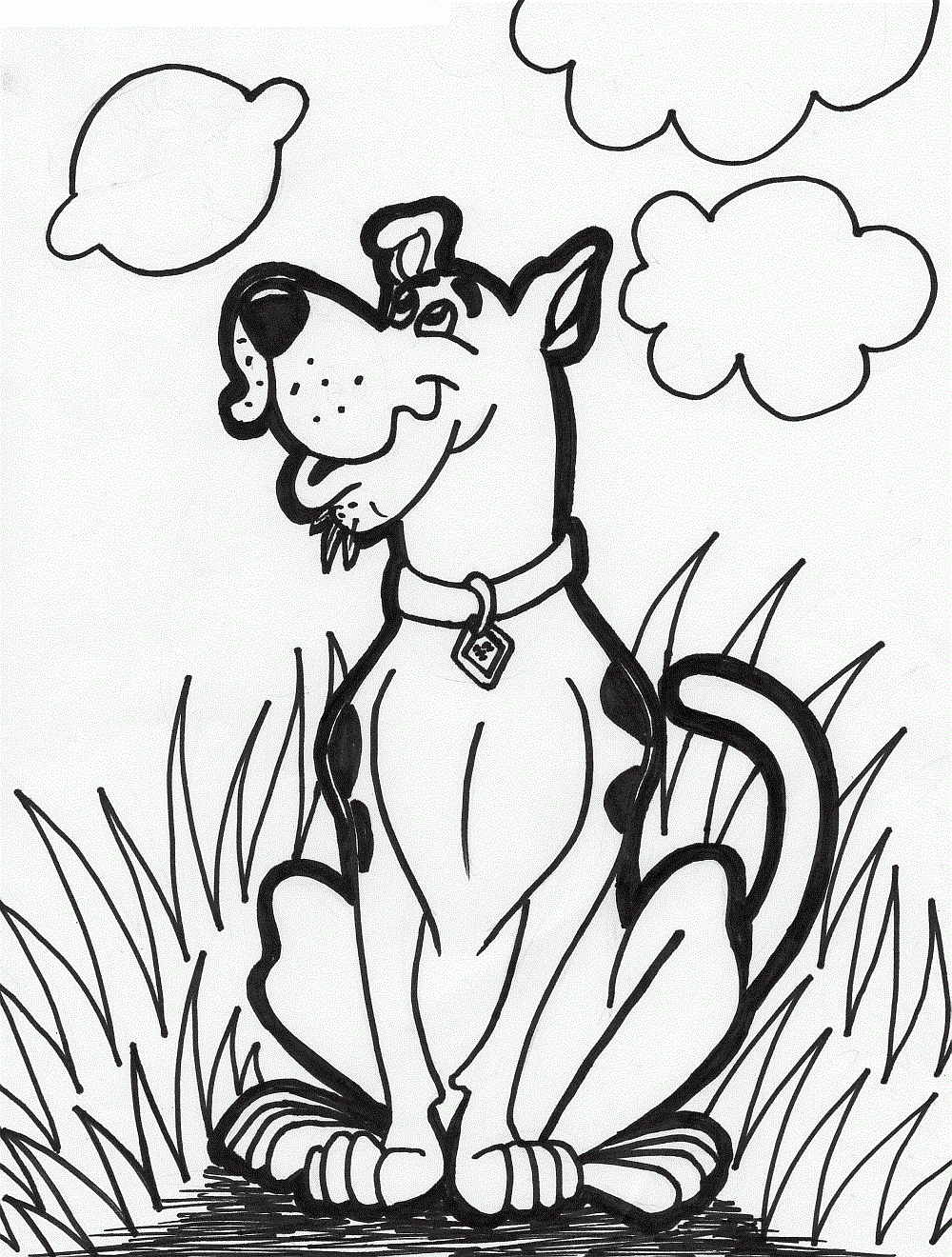 free printable scooby doo coloring pages