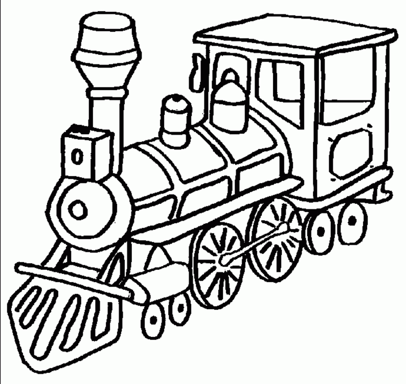 Printable Coloring Pages Trains