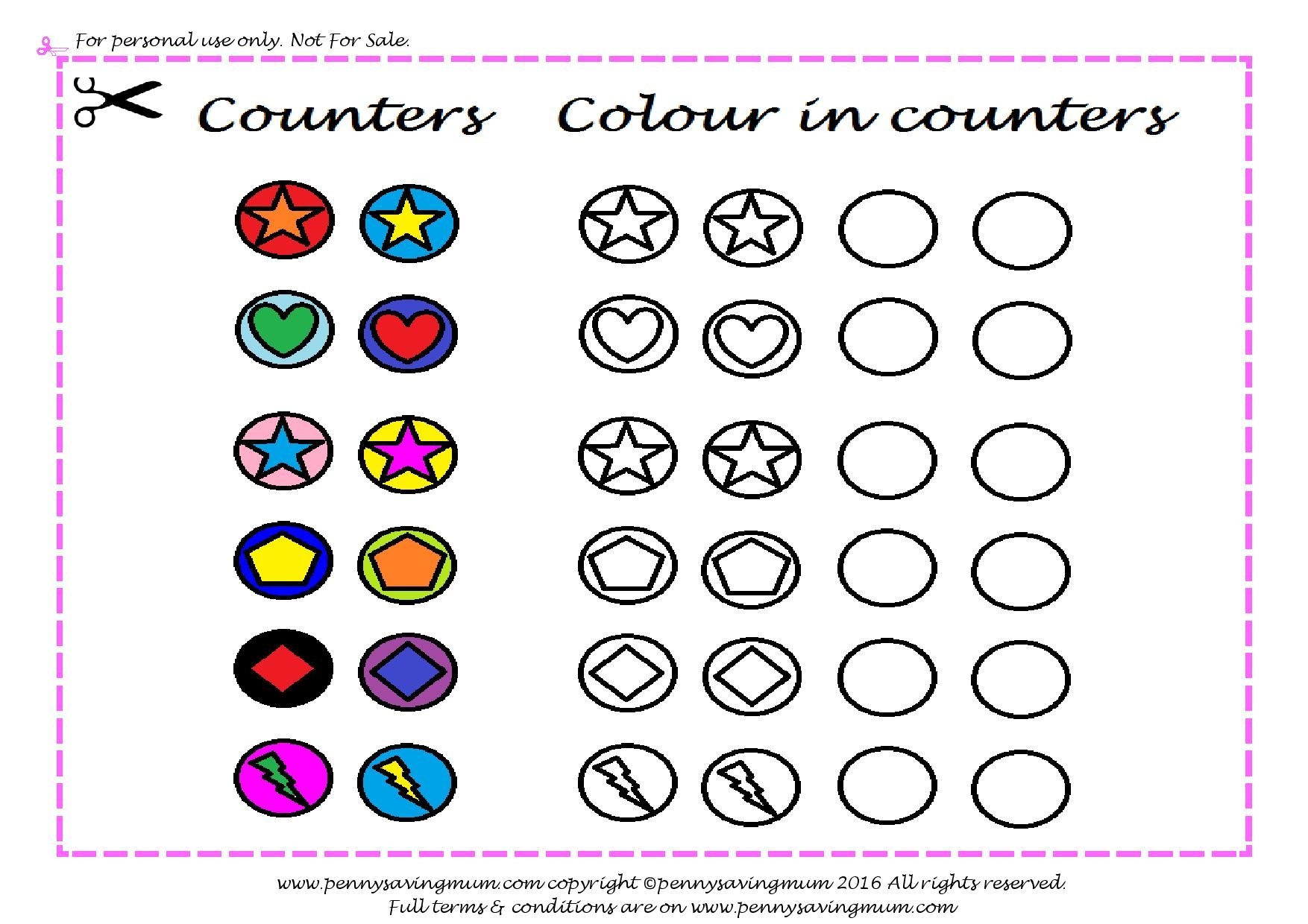 Printable Counters