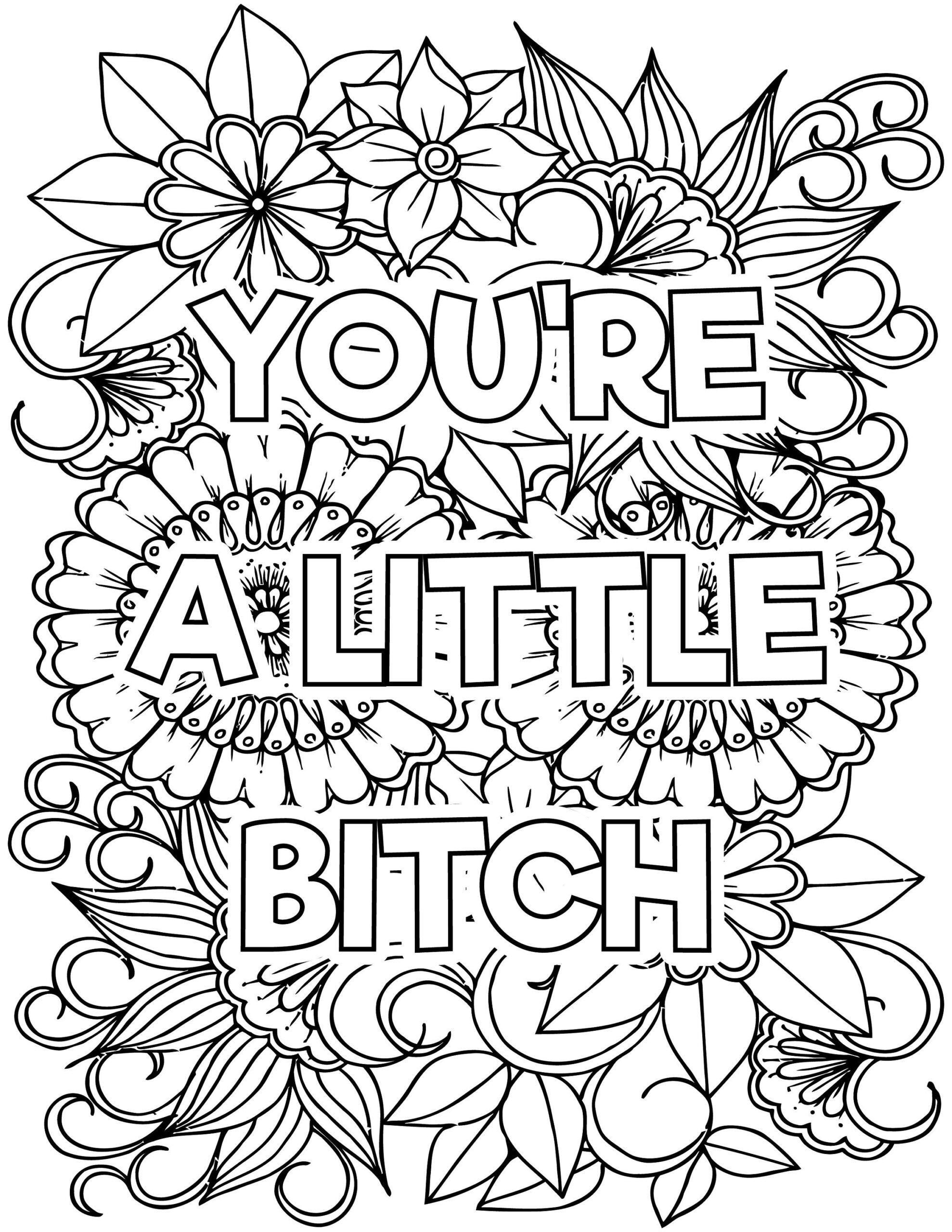 Coloring Pages For Adults Curse Words