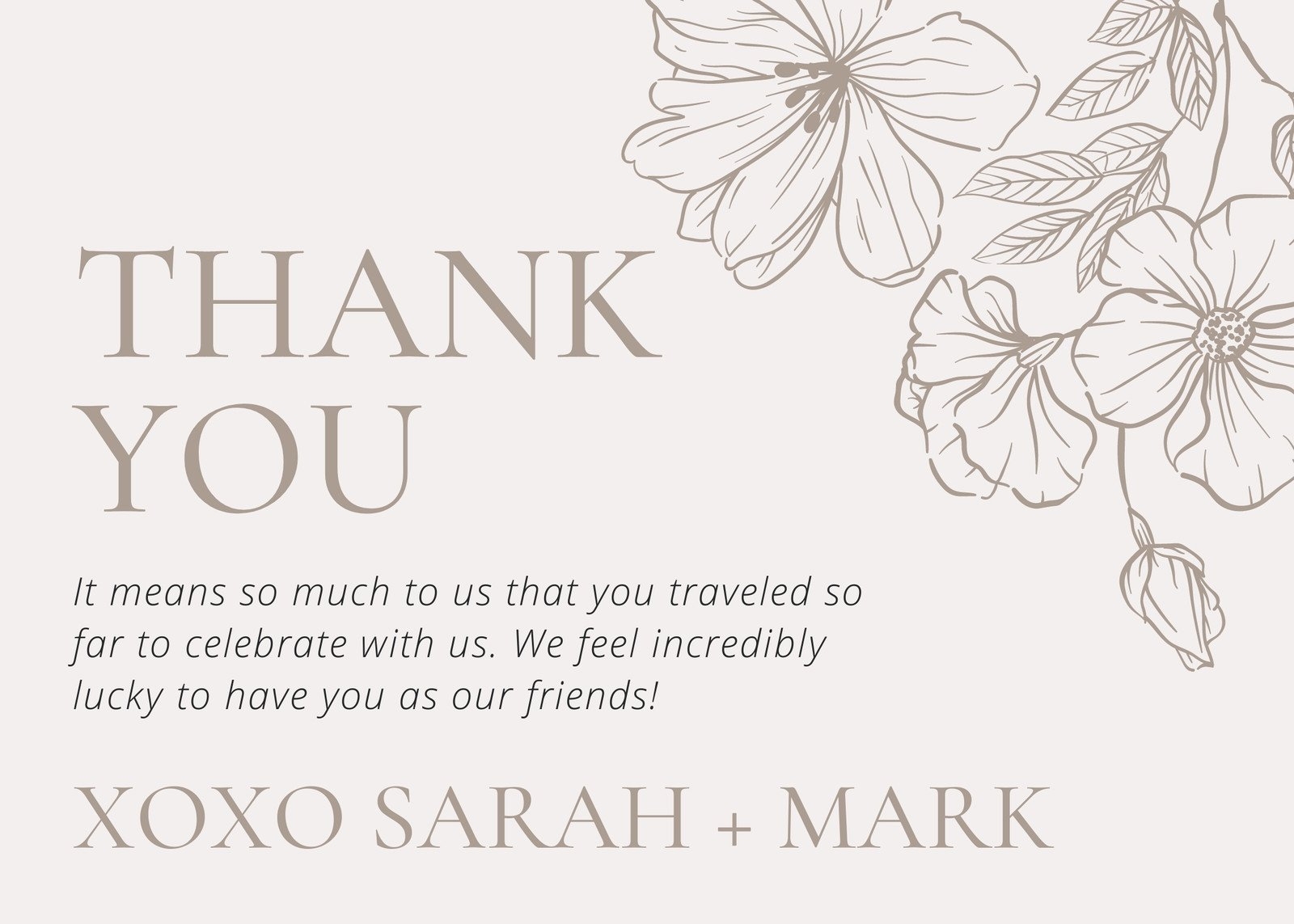 Printable Customizable Thank You Card Templates Canva 45 OFF